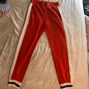 Orange joggers